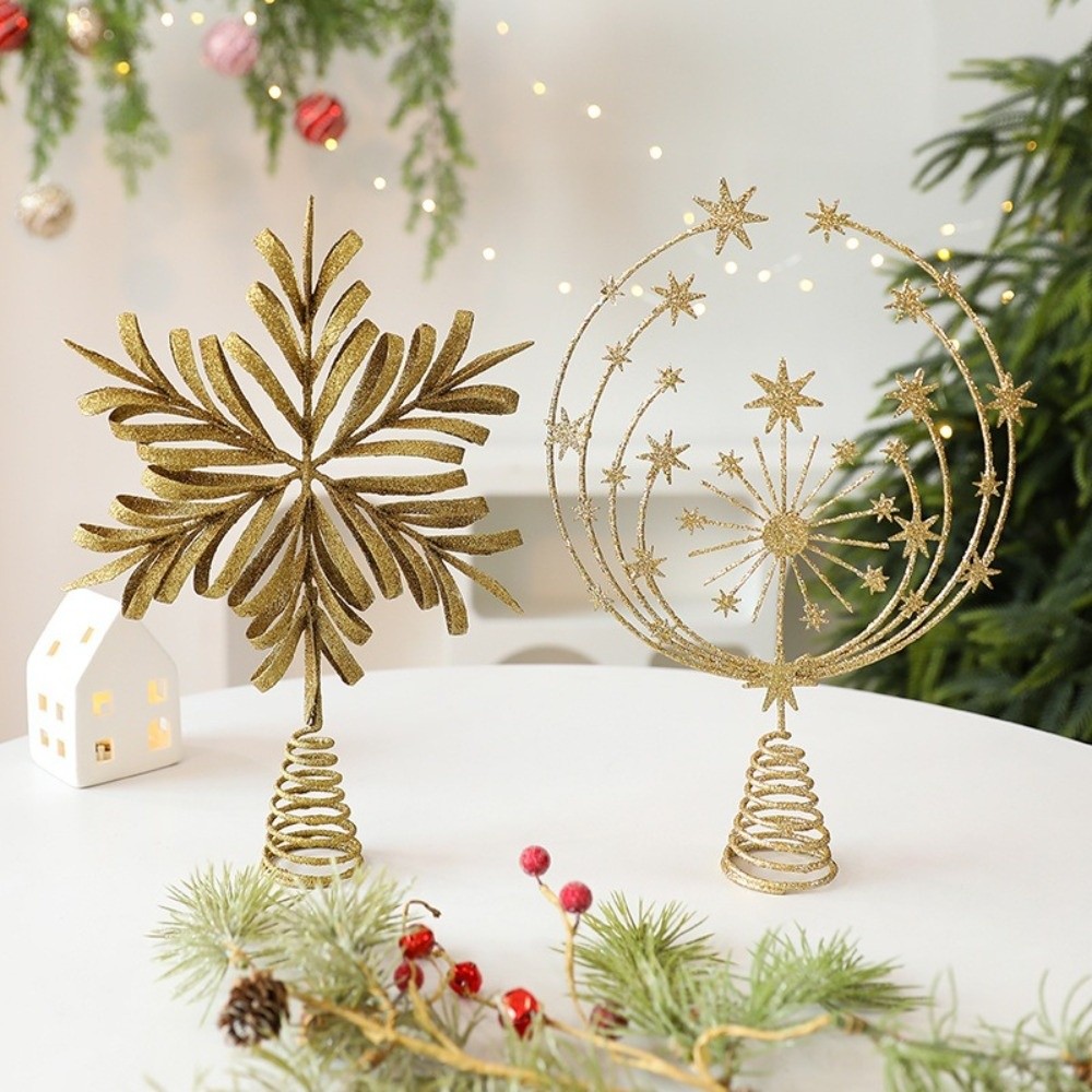 Star Tree Topper - Star Christmas Tree Topper Hollow Iron