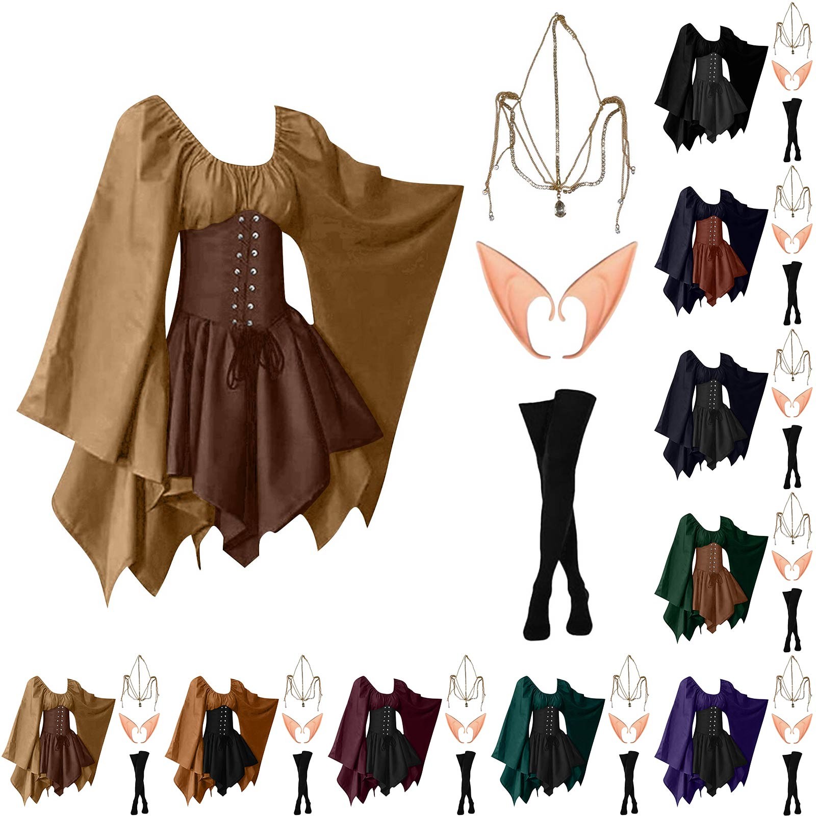 Halloween Cosplay Palace Victo - مراجعة Elf Costume Christmas وسعره