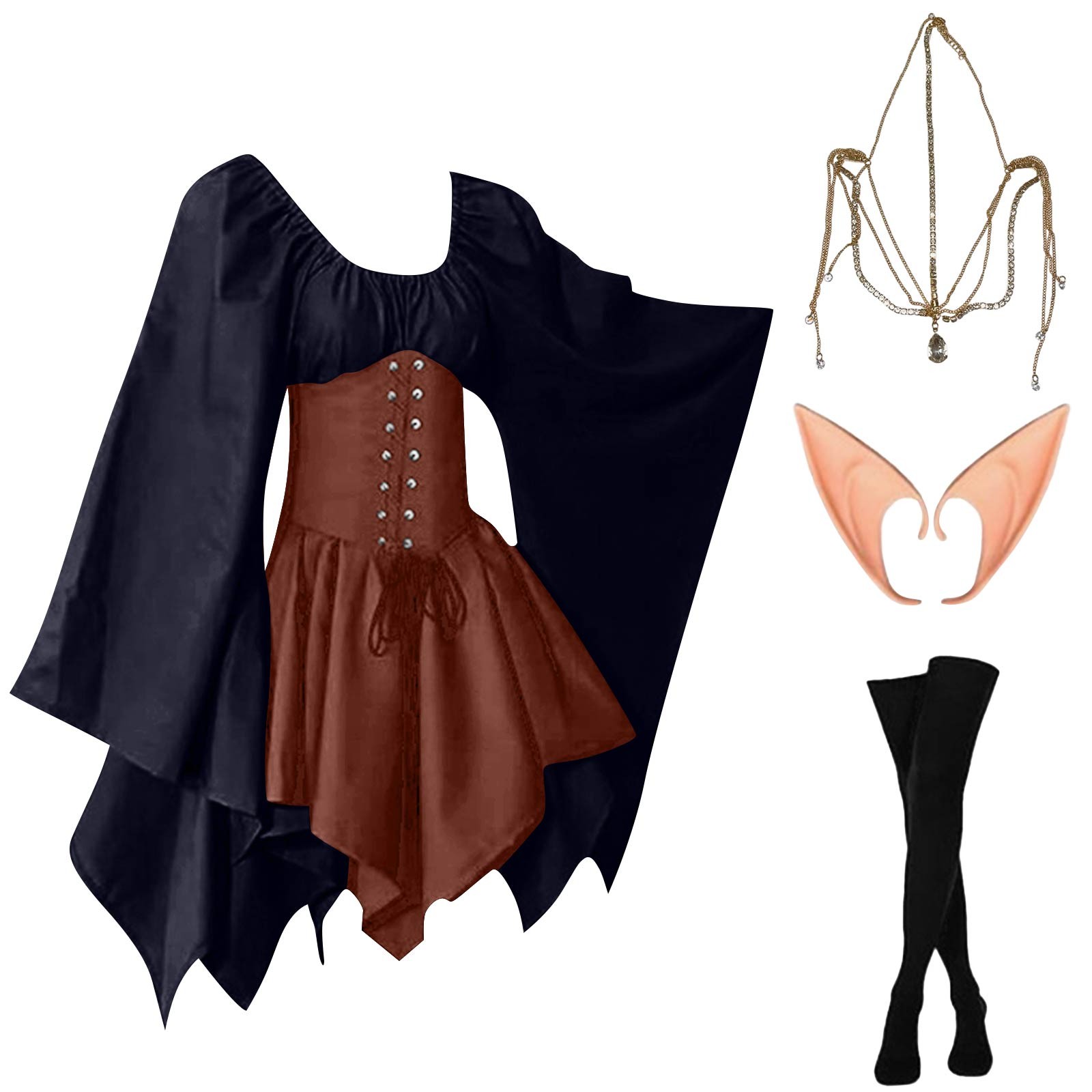 Halloween Cosplay Palace Victo - مراجعة Elf Costume Christmas وسعره