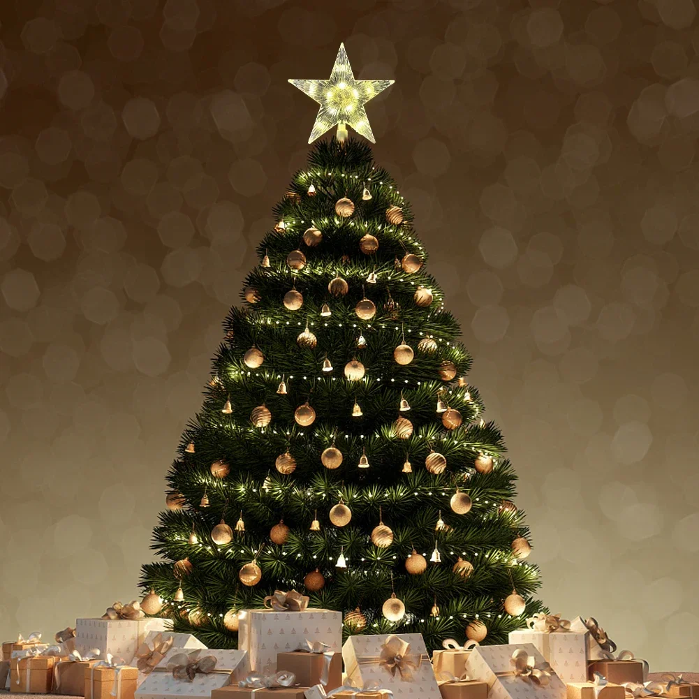 15CM LED Christmas Tree Orname - مراجعة Star Tree Topper وسعره