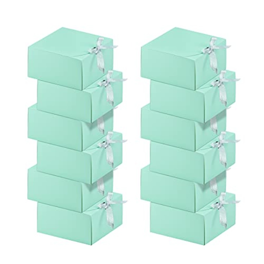 12 Sets Turquoise Green Gift B - مراجعة Gift Box Wrap Set وسعره