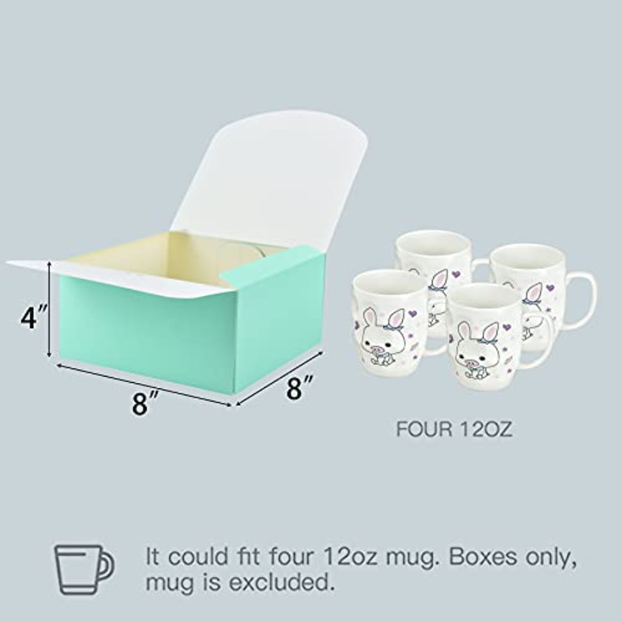 12 Sets Turquoise Green Gift B - مراجعة Gift Box Wrap Set وسعره