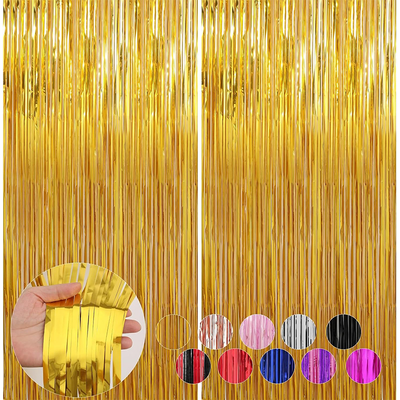 2M Glitter Gold Tinsel Fringe  - مراجعة Tinsel Garland Decoration وسعره