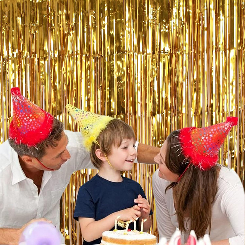 2M Glitter Gold Tinsel Fringe  - مراجعة Tinsel Garland Decoration وسعره