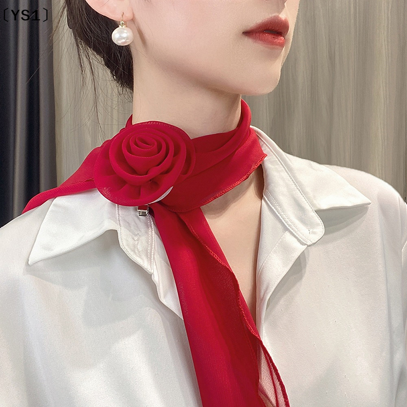 〔YS1〕Fashion Rose Flower Silk  - مراجعة Ribbon Bow Gift وسعره