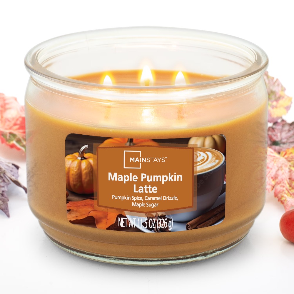 Maple Pumpkin Latte Scented Tr - مراجعة Holiday Candle Set وسعره