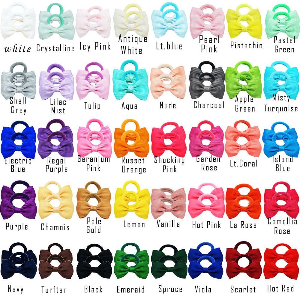 40/60/80 Baby Girls Hair Ties  - مراجعة Ribbon Bow Gift وسعره