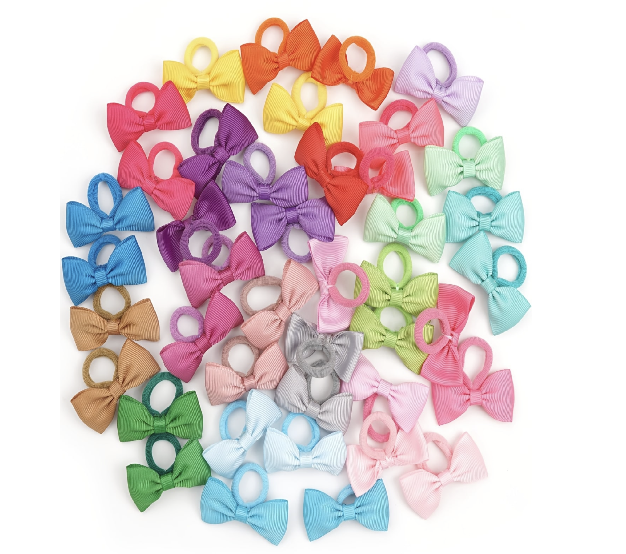 40/60/80 Baby Girls Hair Ties  - مراجعة Ribbon Bow Gift وسعره