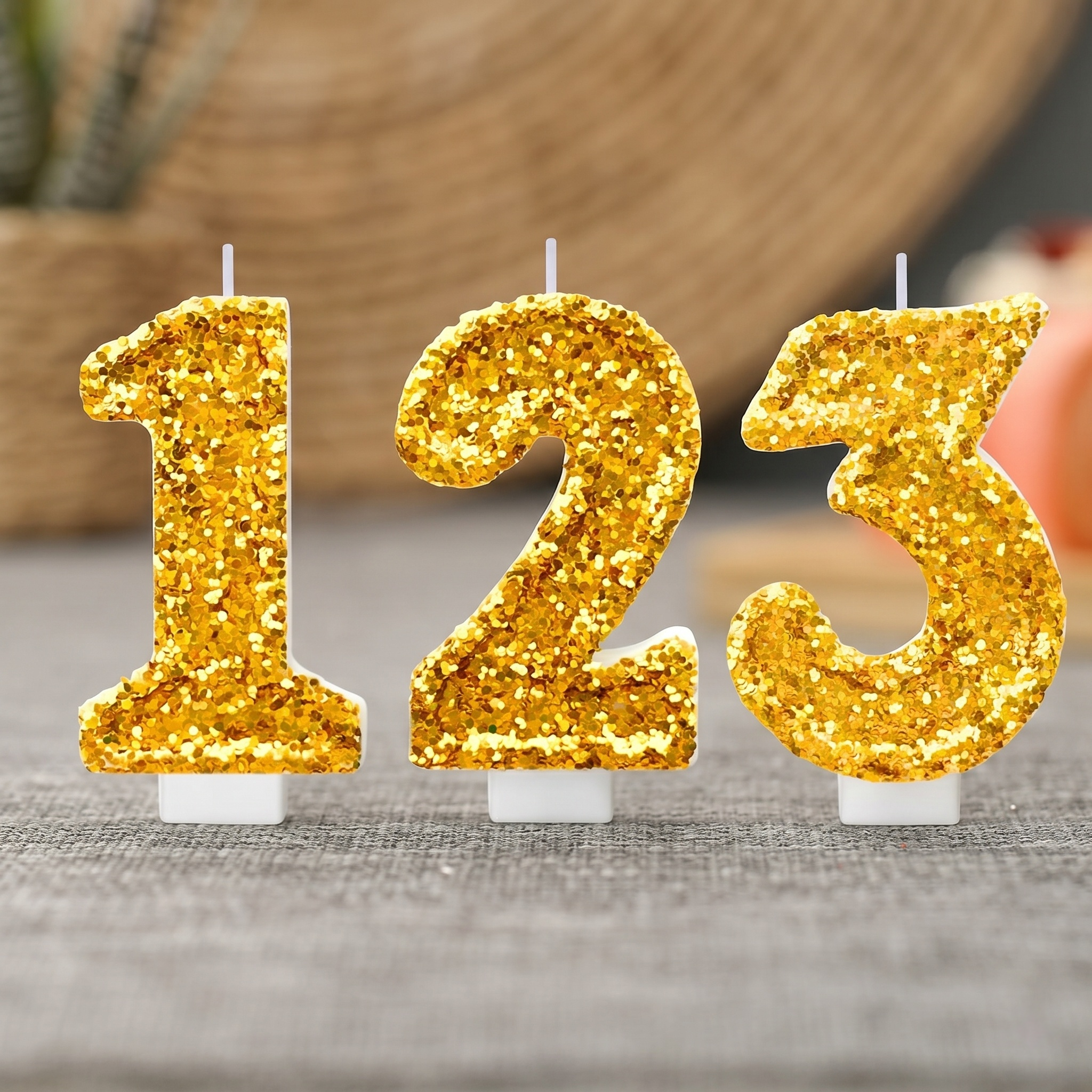 Digital Birthday Candle Gold C - مراجعة Holiday Candle Set وسعره