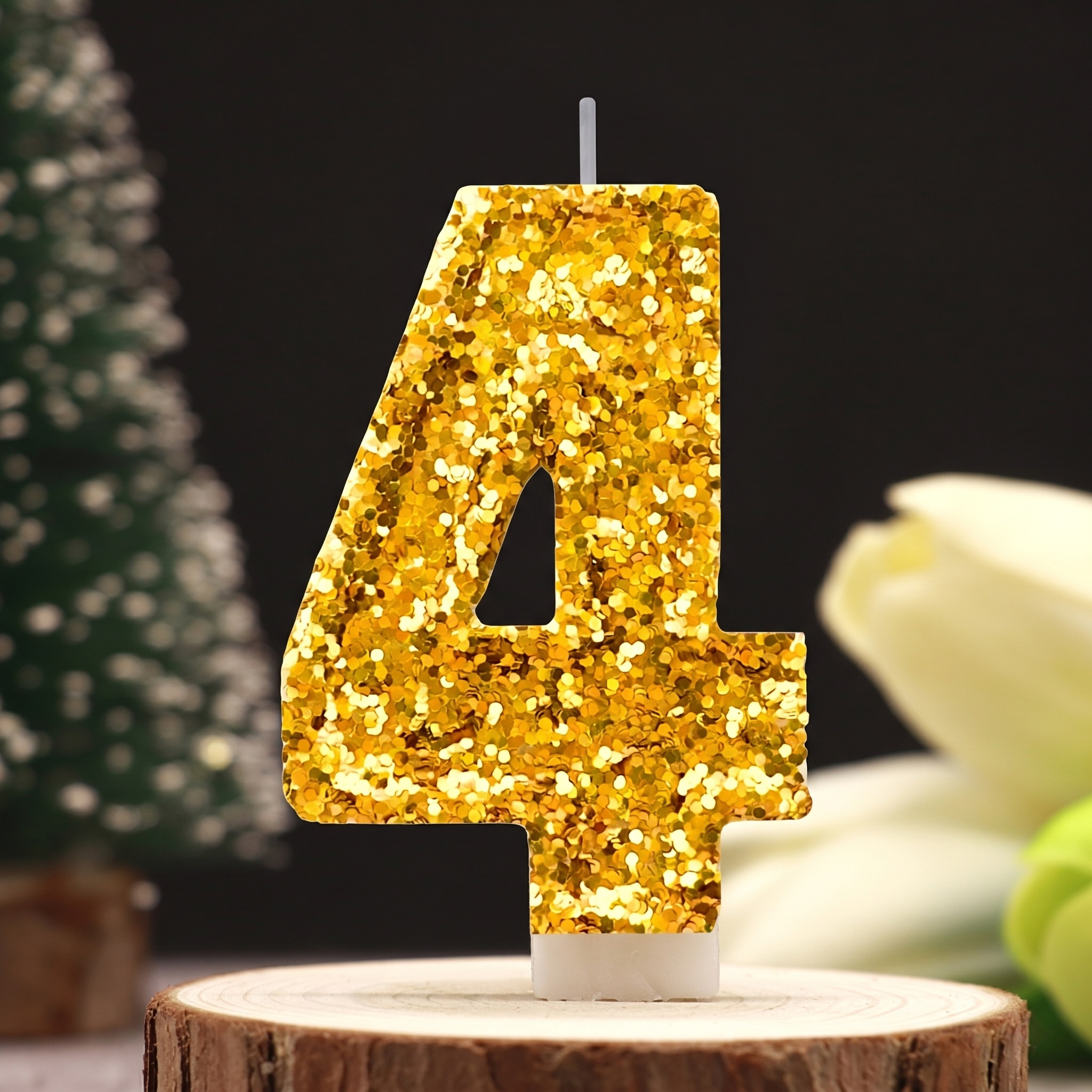 Digital Birthday Candle Gold C - مراجعة Holiday Candle Set وسعره
