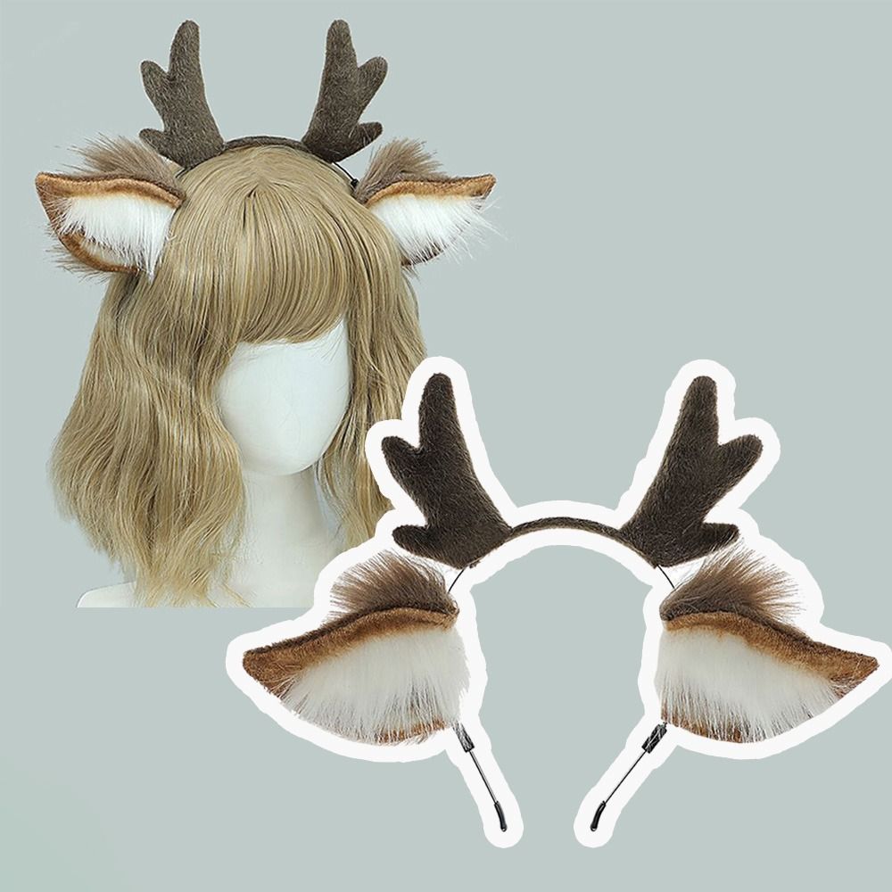 Unisex Deer Ears Reindeer Antl - مراجعة Reindeer Antlers Headband وسعره