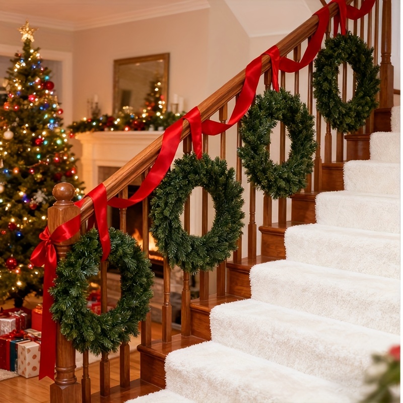 1pc Artificial Christmas Wreat - مراجعة Christmas Wreath Fake وسعره