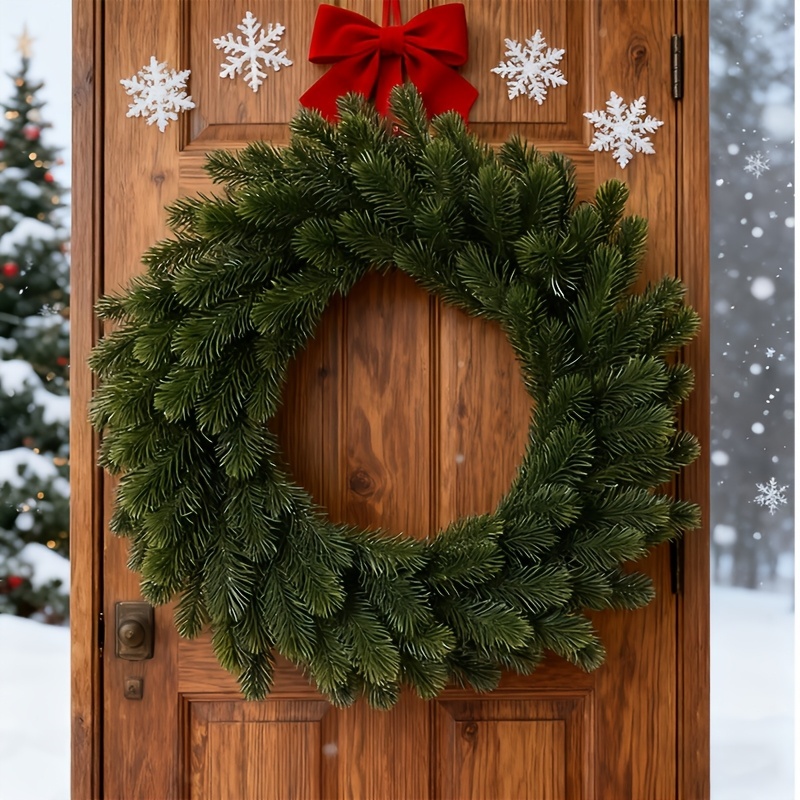1pc Artificial Christmas Wreat - مراجعة Christmas Wreath Fake وسعره