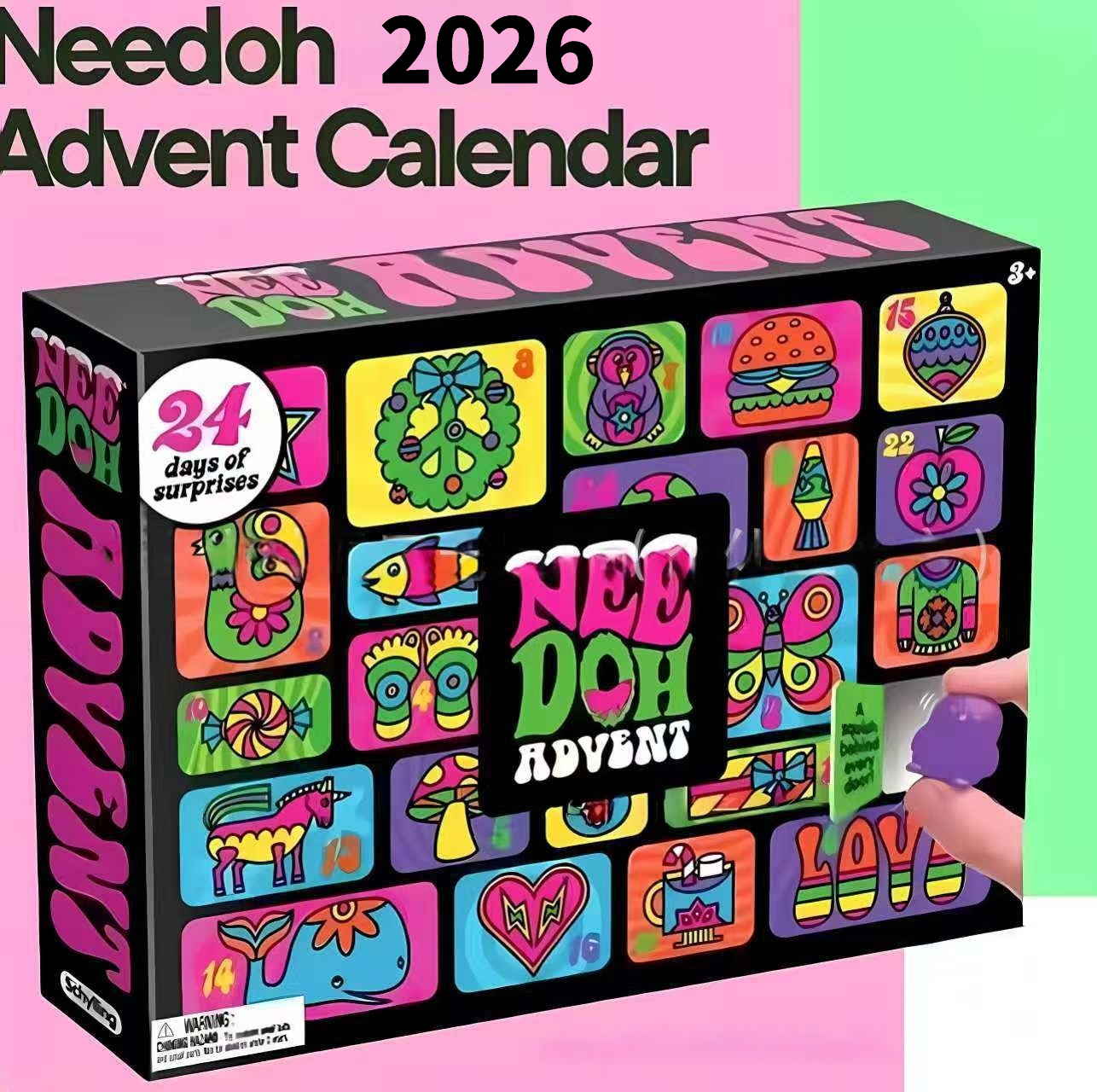Nee Doh Advent Calendar 24Pcs  - مراجعة Advent Calendar Gift وسعره
