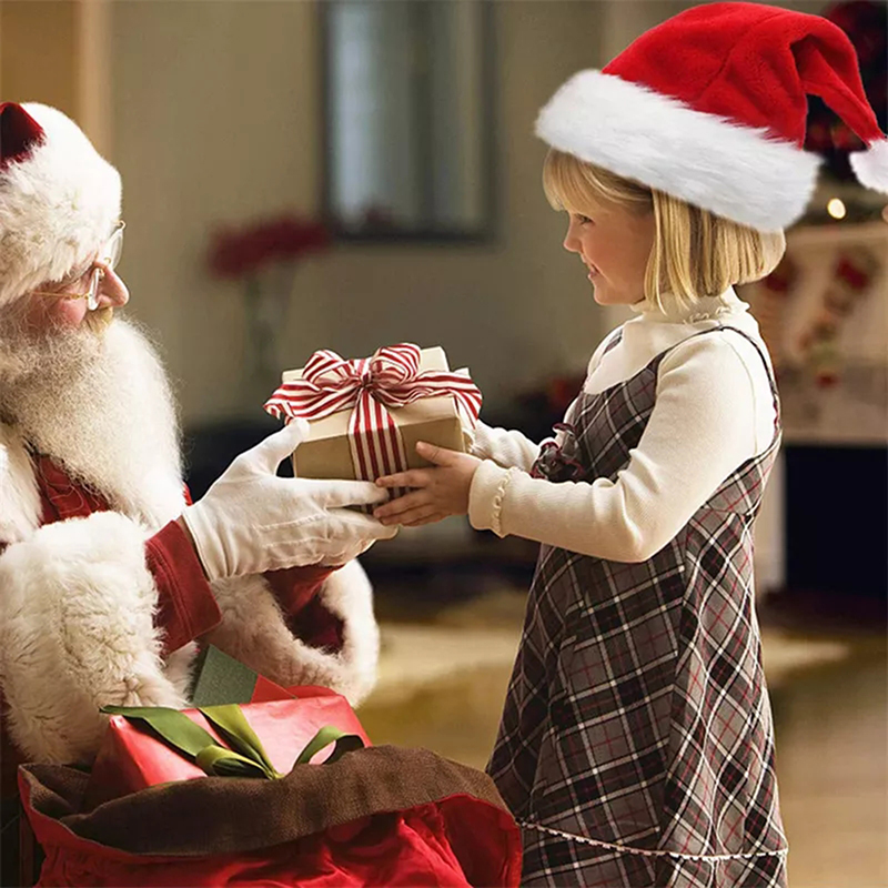Navidad New Year Thick Plush C - مراجعة Santa Hat Plush وسعره