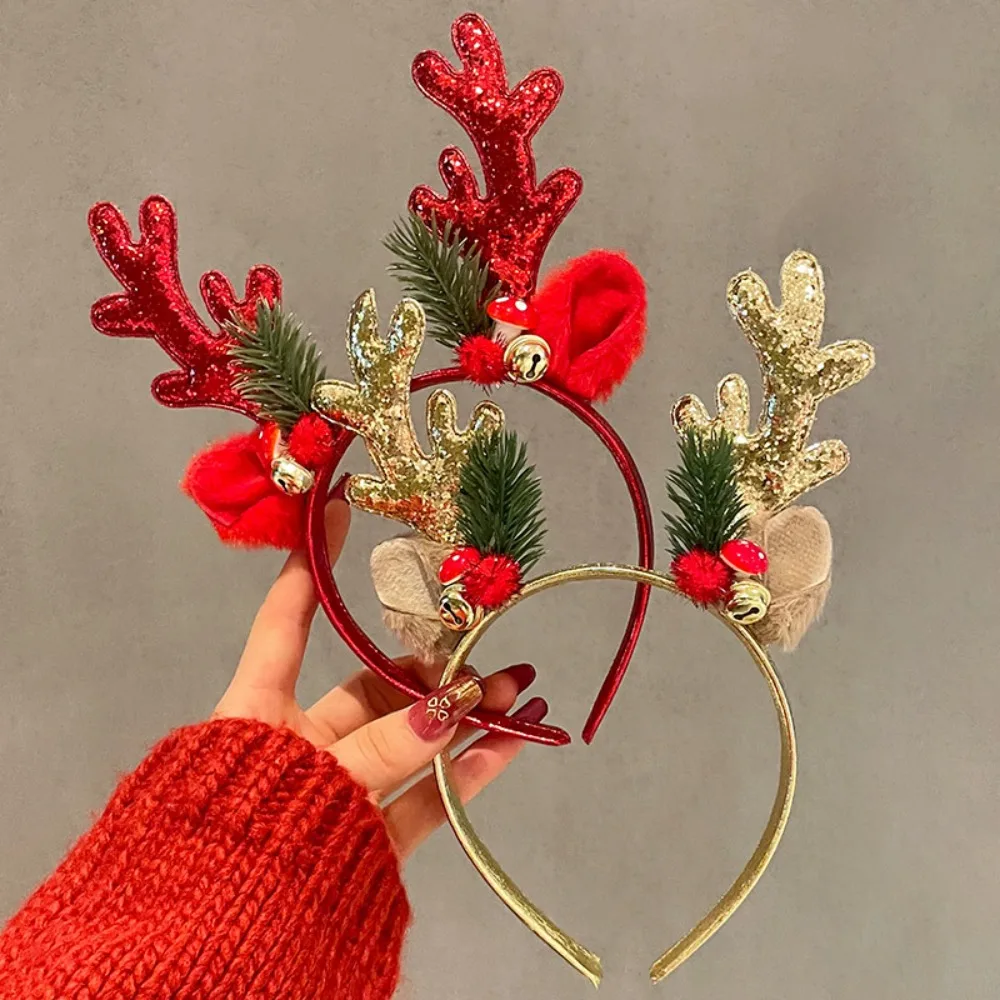 ！Christmas Glitter Deer Antler - مراجعة Reindeer Antlers Headband وسعره