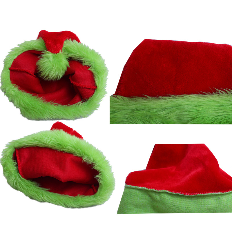 1pc, Santa Claus hat Christmas - مراجعة Santa Hat Plush وسعره