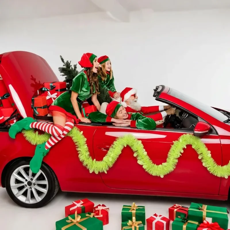 2M Length Christmas Tinsel Gar - مراجعة Tinsel Garland Decoration وسعره