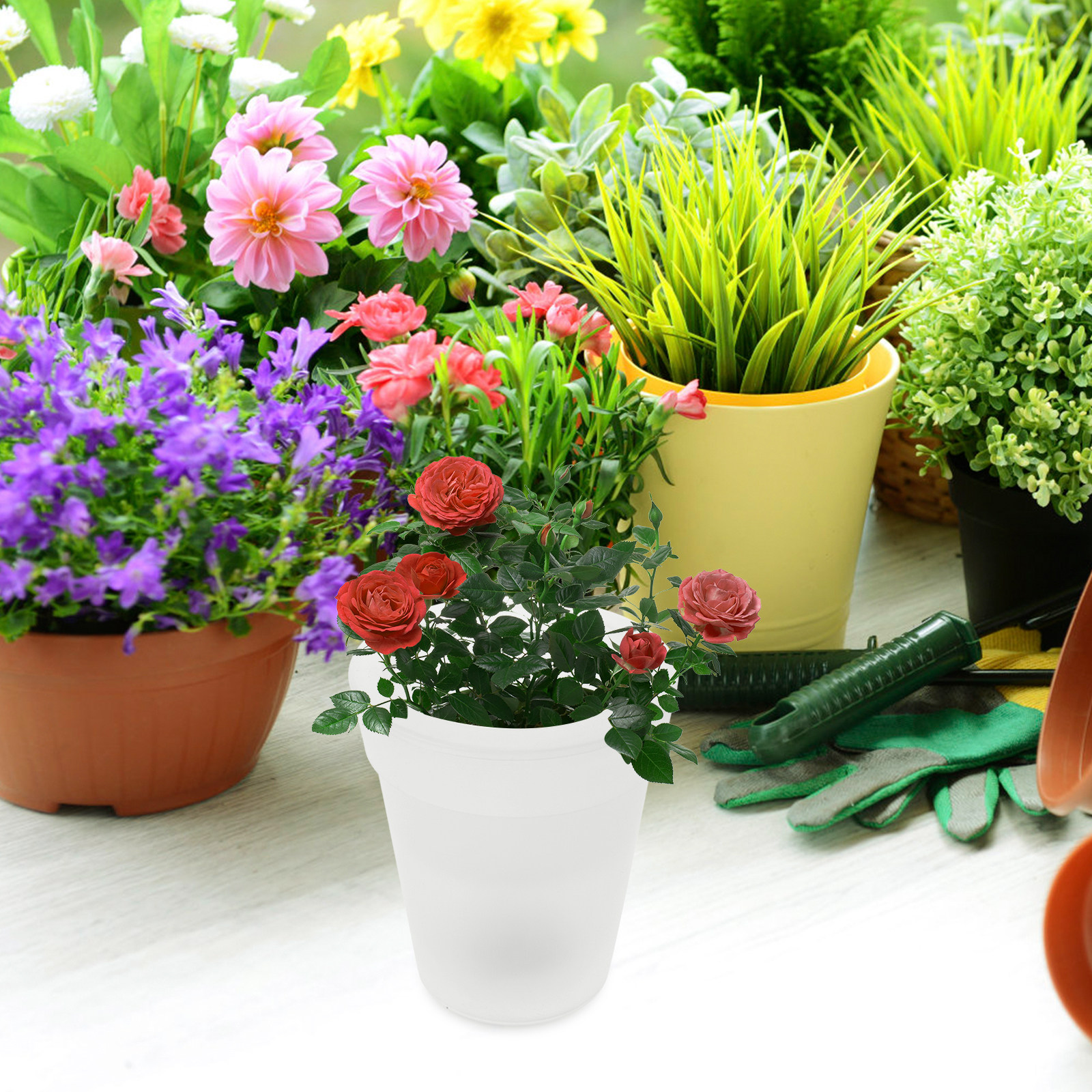 Flowerpot Solar Light Outdoor  - مراجعة Christmas Lights Outdoor وسعره