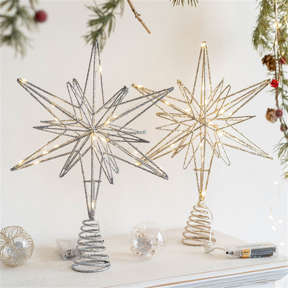 Christmas Tree Toppers Star wi - مراجعة Star Tree Topper وسعره