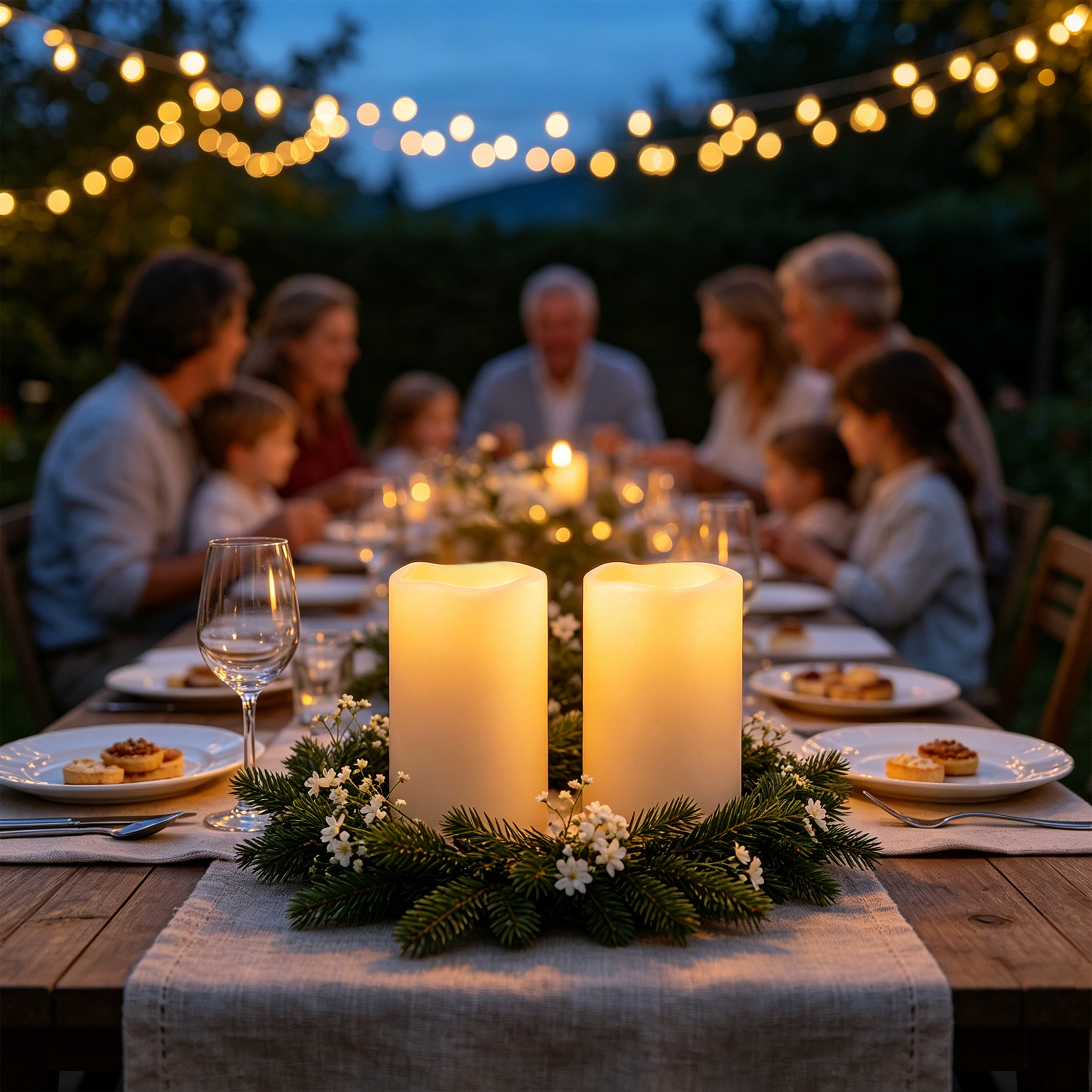Flameless LED Pillar Candle Wa - مراجعة Christmas Lights Outdoor وسعره