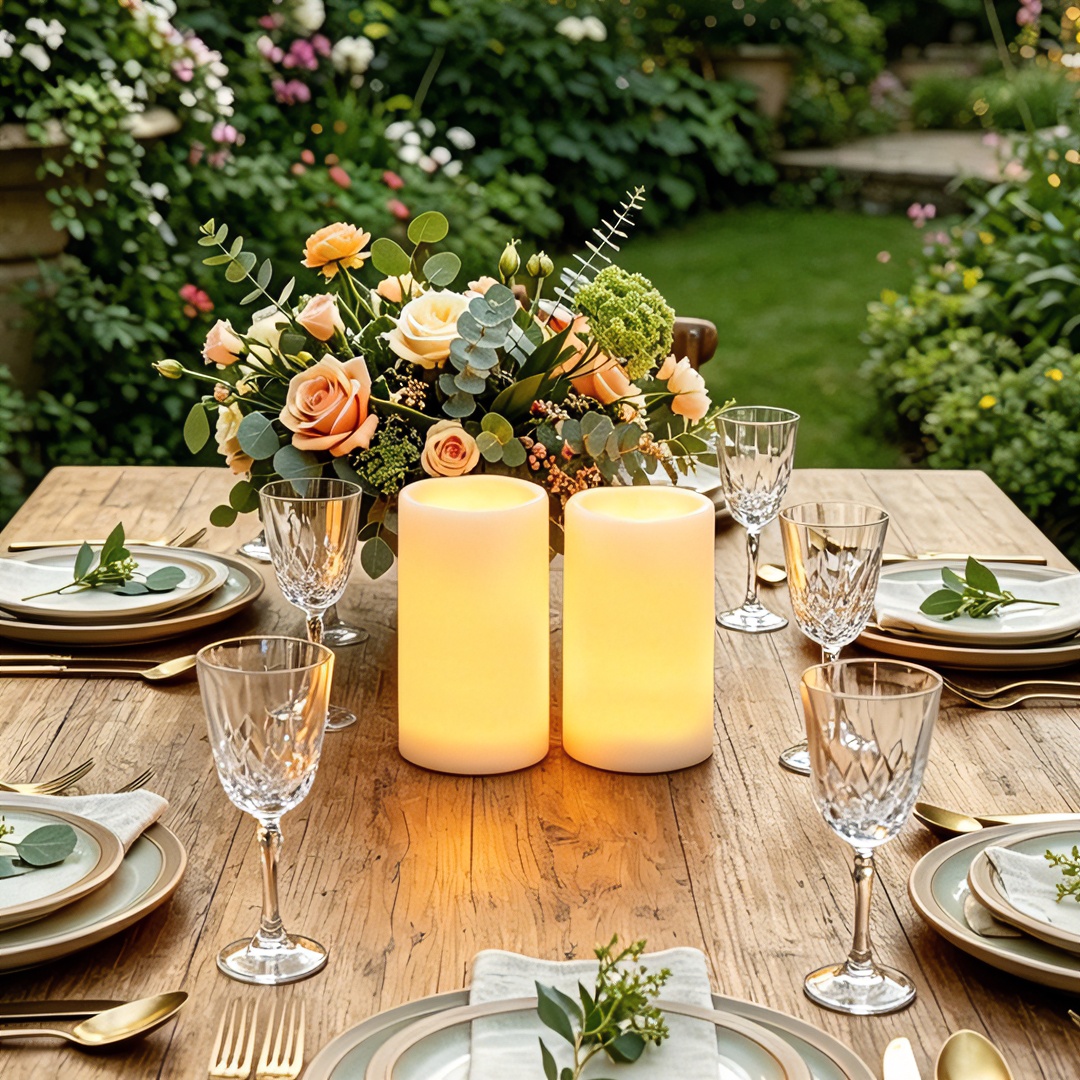 Flameless LED Pillar Candle Wa - مراجعة Christmas Lights Outdoor وسعره