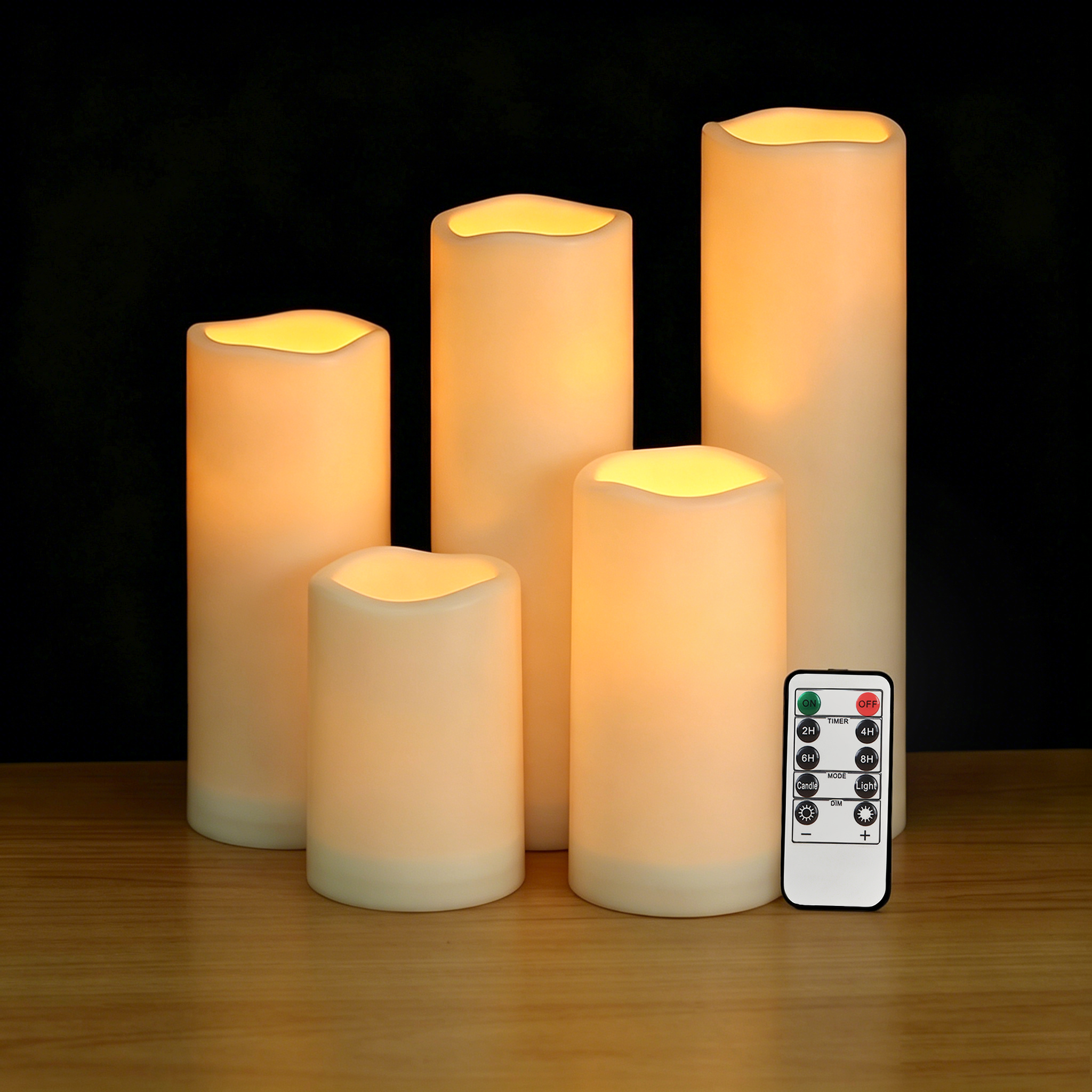 Flameless LED Pillar Candle Wa - مراجعة Christmas Lights Outdoor وسعره