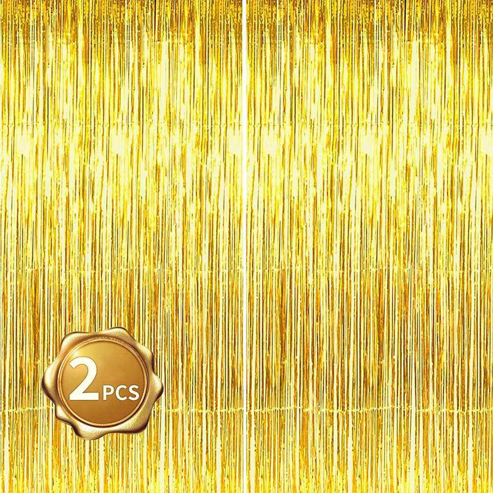 2Pack Gold Metallic Foil Tinse - مراجعة Tinsel Garland Decoration وسعره