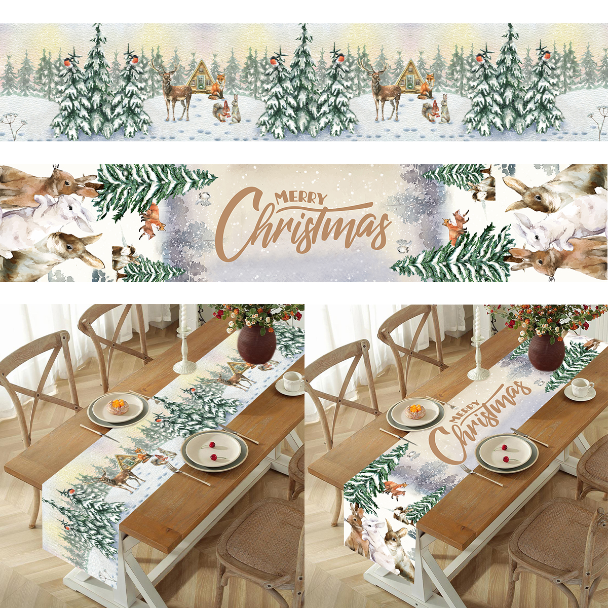 Christmas Table Runner Merry C - مراجعة Christmas Table Runner وسعره