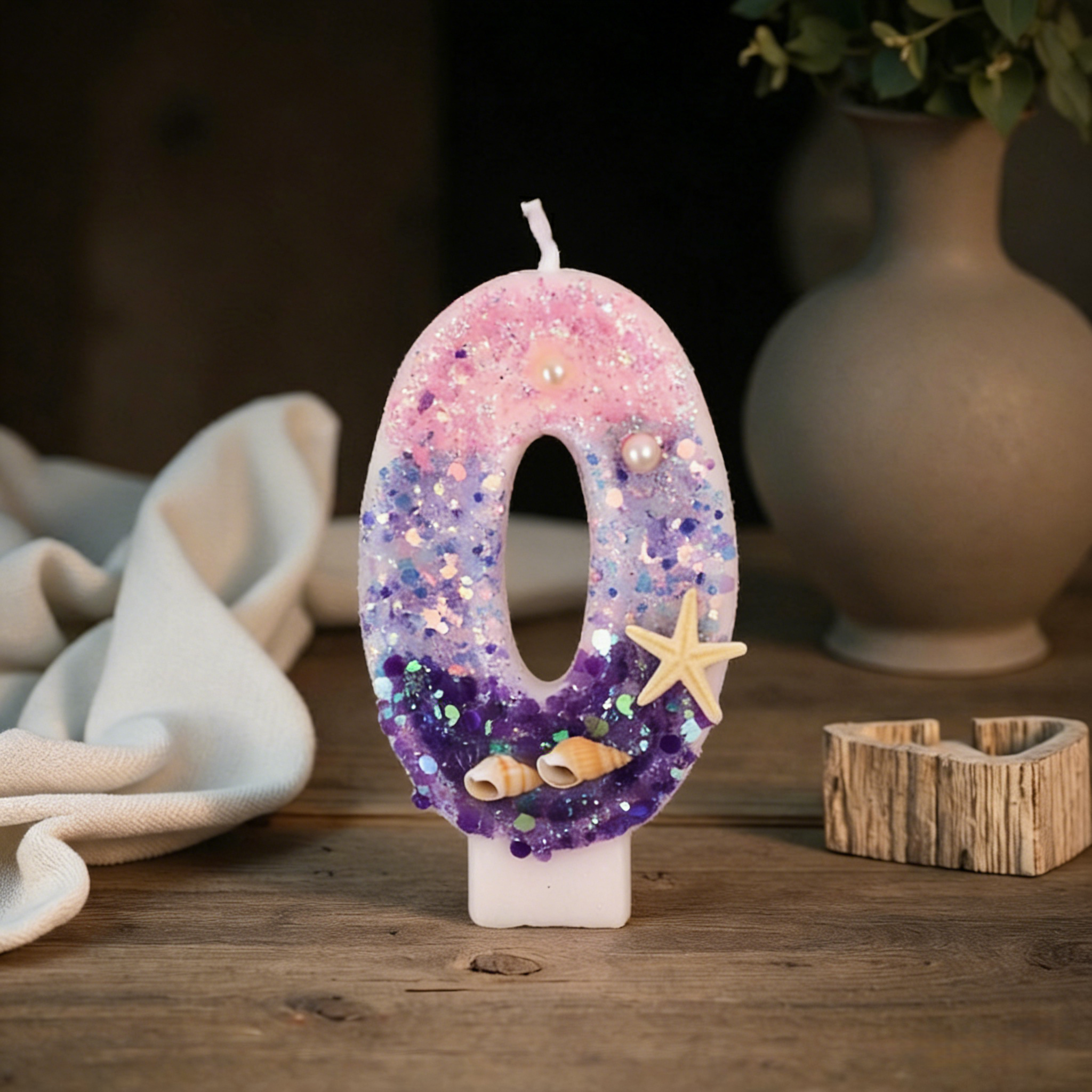 Three Color Gradient Mermaid 0 - مراجعة Holiday Candle Set وسعره