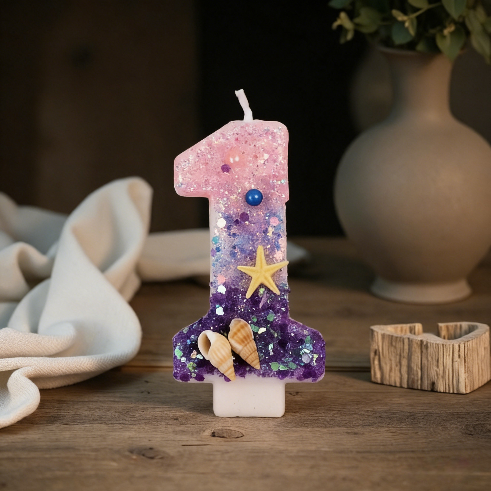 Three Color Gradient Mermaid 0 - مراجعة Holiday Candle Set وسعره