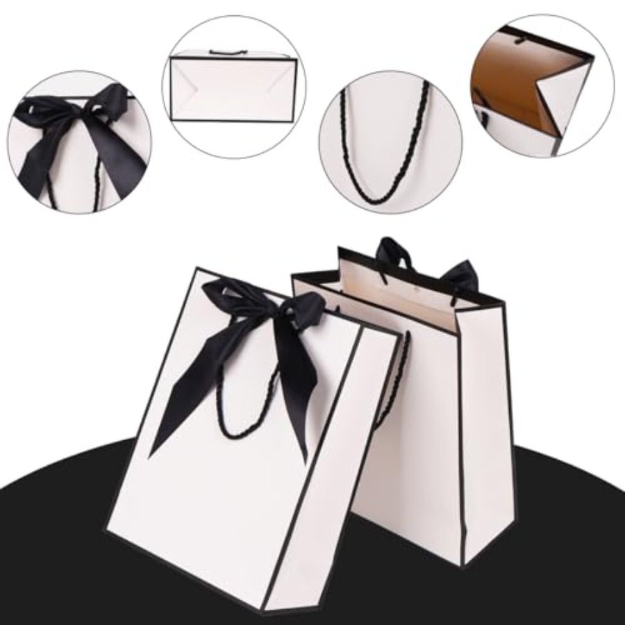Gift Bags for Presents, 2 Pack - مراجعة Ribbon Bow Gift وسعره