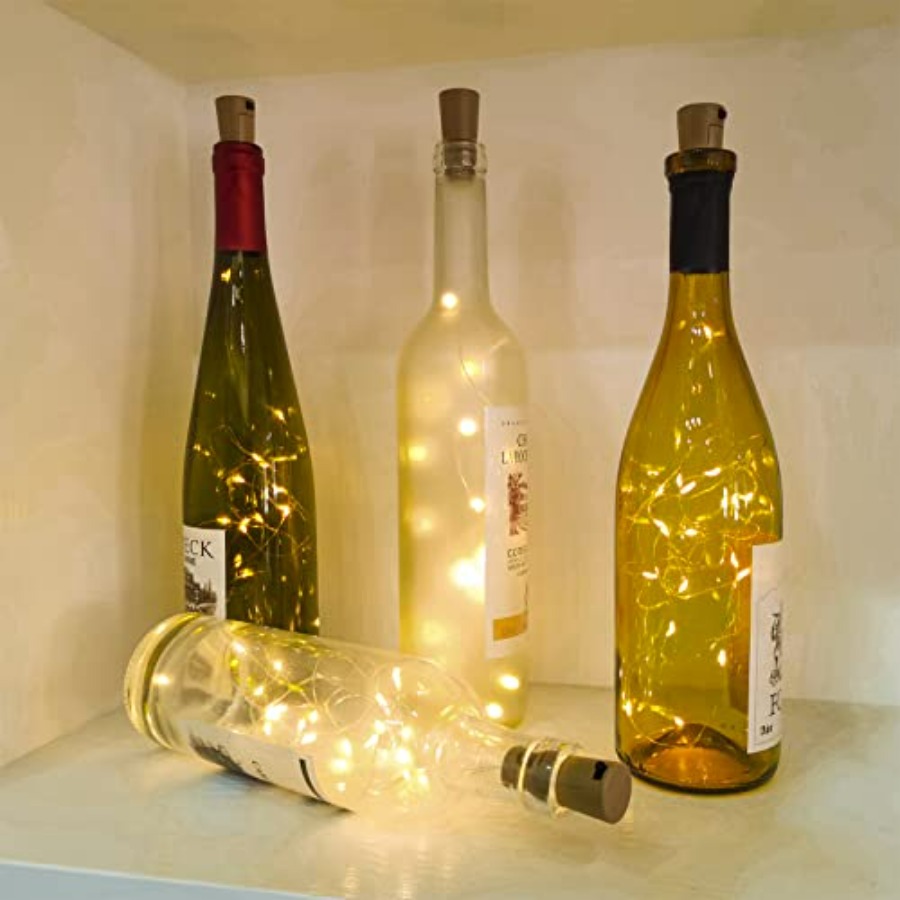 Wine Bottle Lights with Cork,  - مراجعة Led Fairy String Lights وسعره