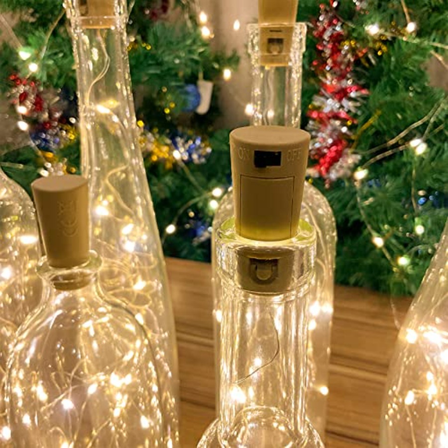 Wine Bottle Lights with Cork,  - مراجعة Led Fairy String Lights وسعره