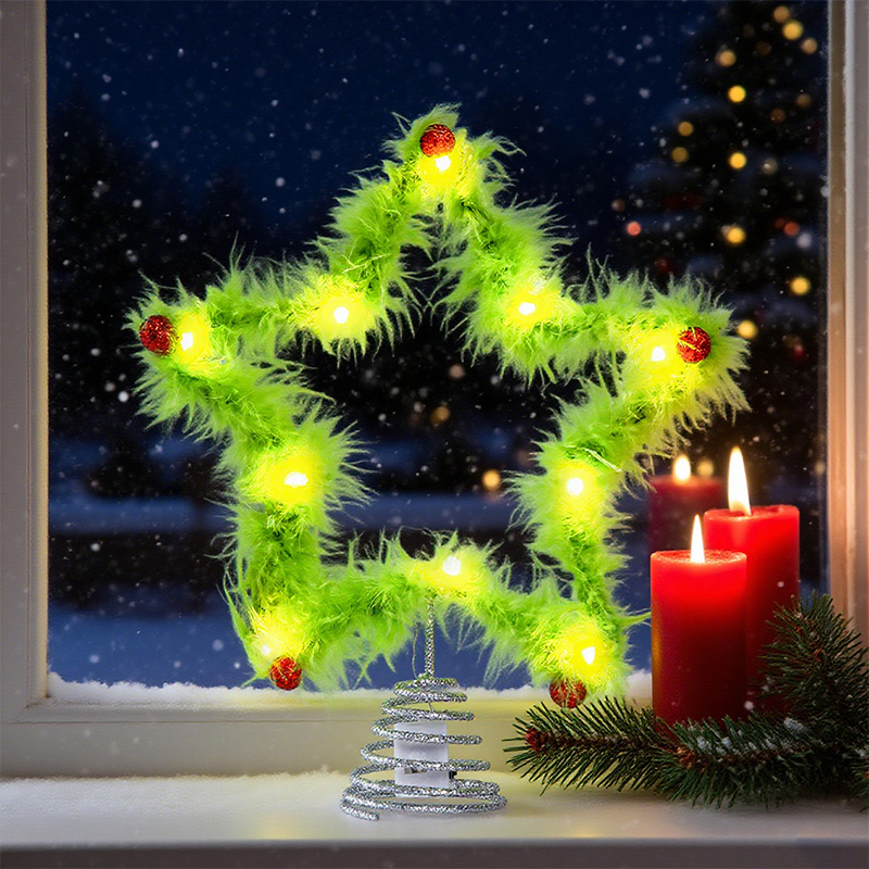 Plush Five-pointed Star Twisty - مراجعة Star Tree Topper وسعره