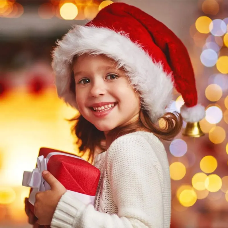 kkjoy Long Plush Red Santa Hat - مراجعة Santa Hat Plush وسعره