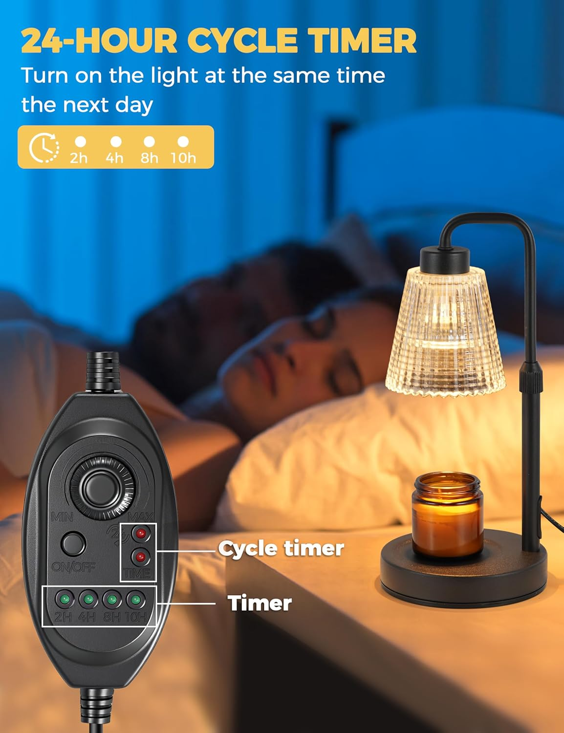 Candle Warmer Lamp with Timer  - مراجعة Holiday Candle Set وسعره