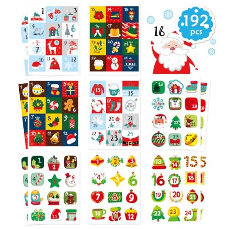 16 Sheets Christmas Advent Cal - مراجعة Advent Calendar Gift وسعره