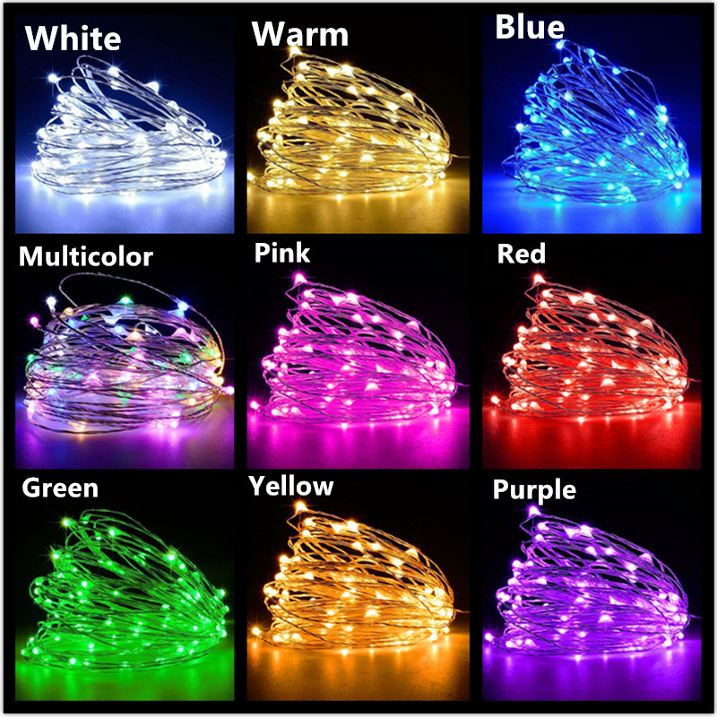 10M 5M 3M 2M Copper Wire LED T - مراجعة Tinsel Garland Decoration وسعره