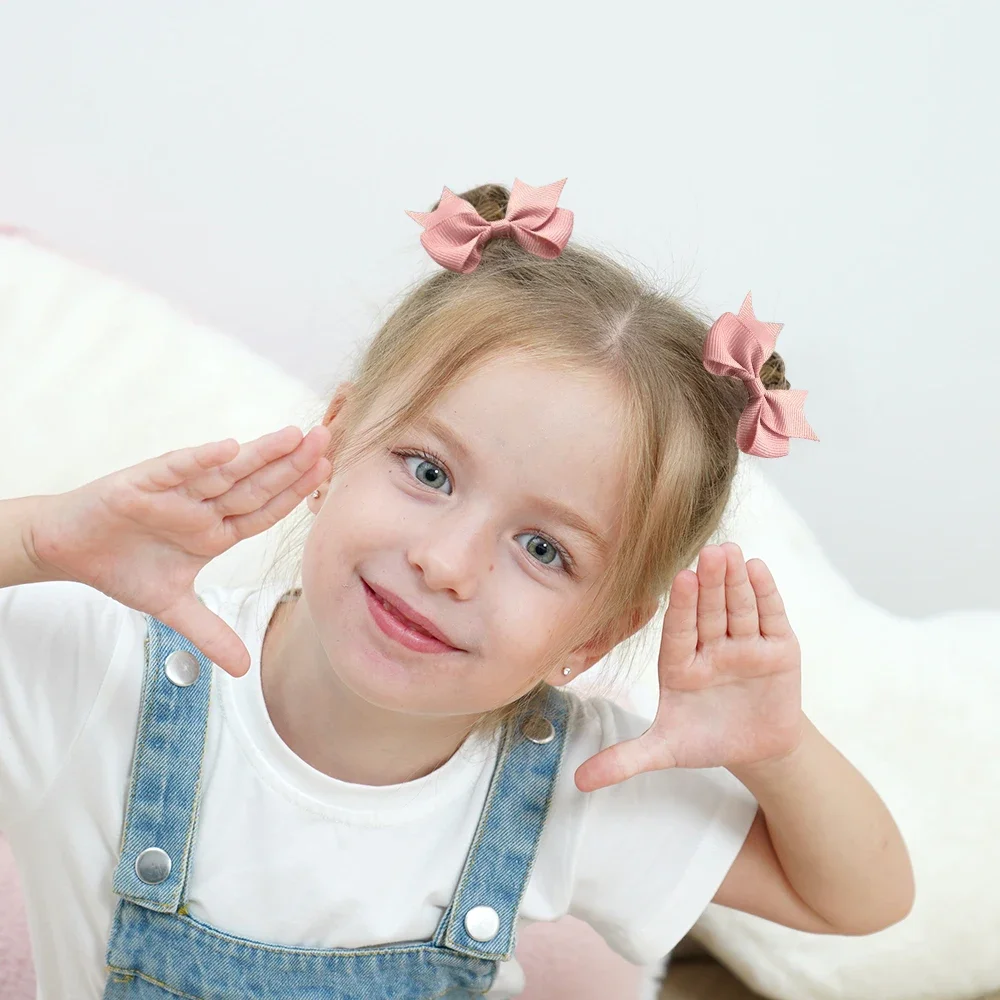 10Pcs Bows Elastic Hair rubber - مراجعة Ribbon Bow Gift وسعره