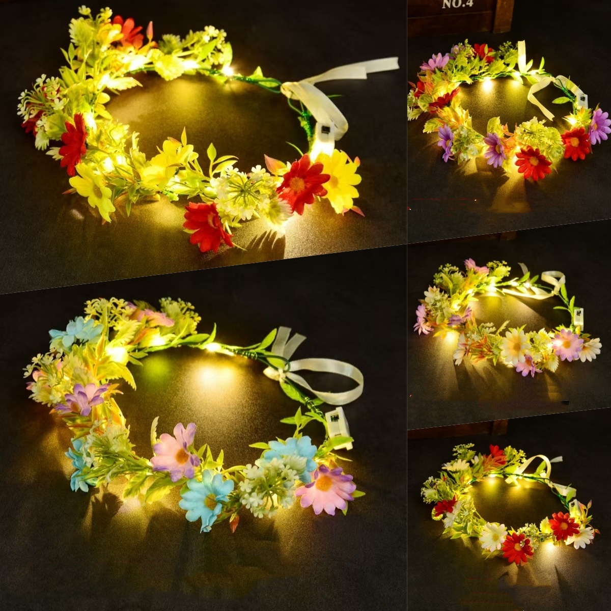 Luminous Floral Wreath LED Flo - مراجعة Led Fairy String Lights وسعره
