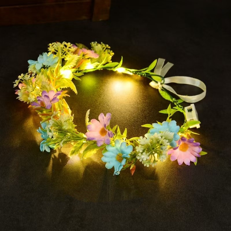 Luminous Floral Wreath LED Flo - مراجعة Led Fairy String Lights وسعره