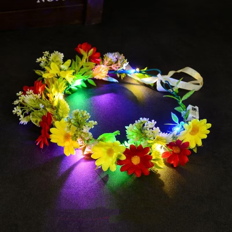 Luminous Floral Wreath LED Flo - مراجعة Led Fairy String Lights وسعره