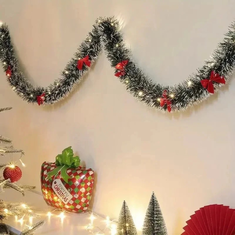 Christmas Tinsel Garland Artif - مراجعة Tinsel Garland Decoration وسعره