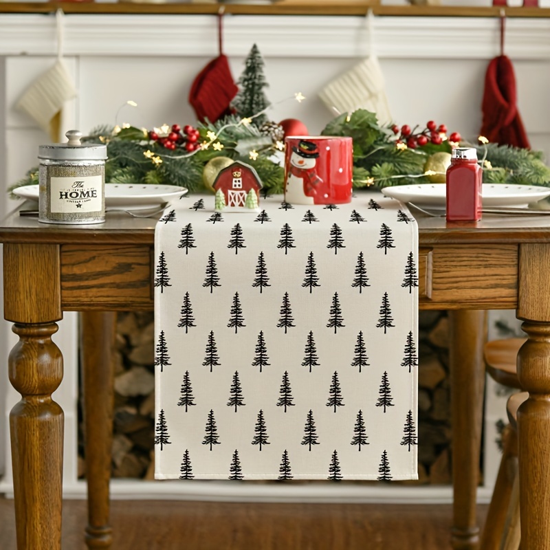 Simple Christmas Tree Table Ru - مراجعة Christmas Table Runner وسعره