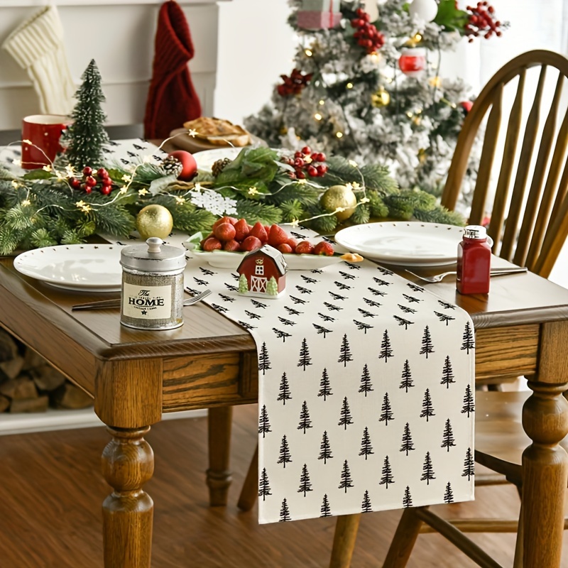 Simple Christmas Tree Table Ru - مراجعة Christmas Table Runner وسعره