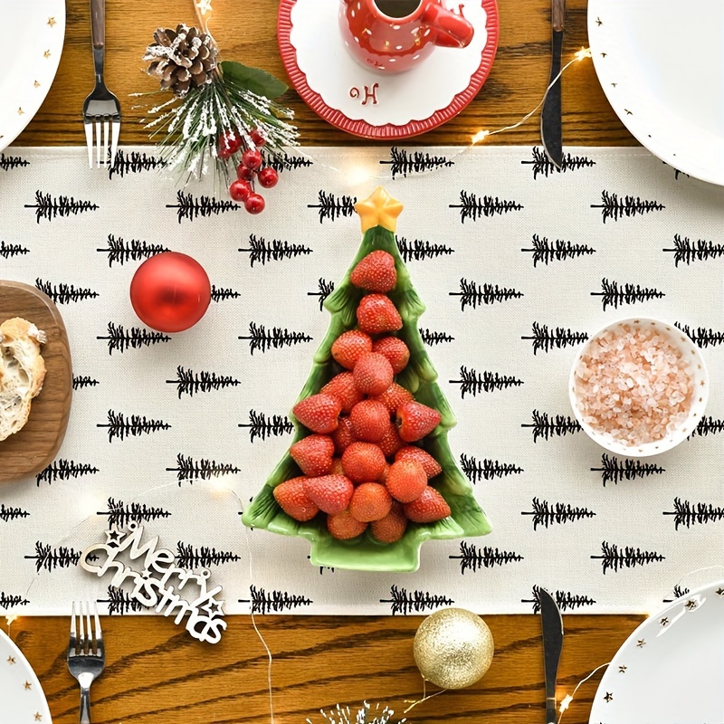 Simple Christmas Tree Table Ru - مراجعة Christmas Table Runner وسعره