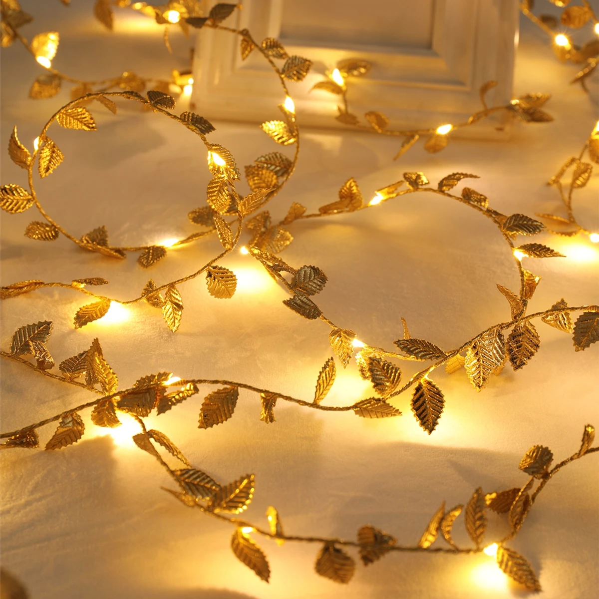 LED Golden Leaves String Light - مراجعة Led Fairy String Lights وسعره