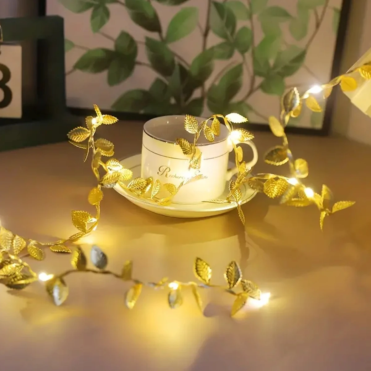 LED Golden Leaves String Light - مراجعة Led Fairy String Lights وسعره