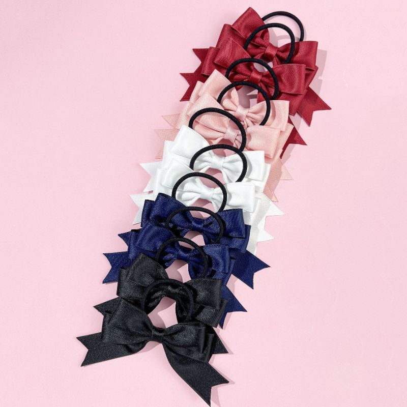2 Pieces of Bow Hair Ties, Swe - مراجعة Ribbon Bow Gift وسعره